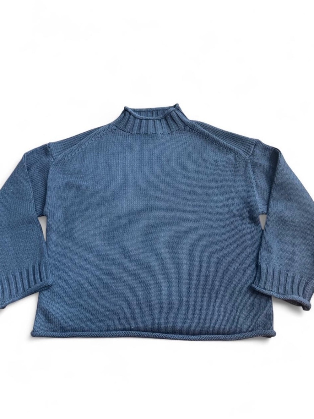 Jessica Simpson Roll Neck Navy Sweater